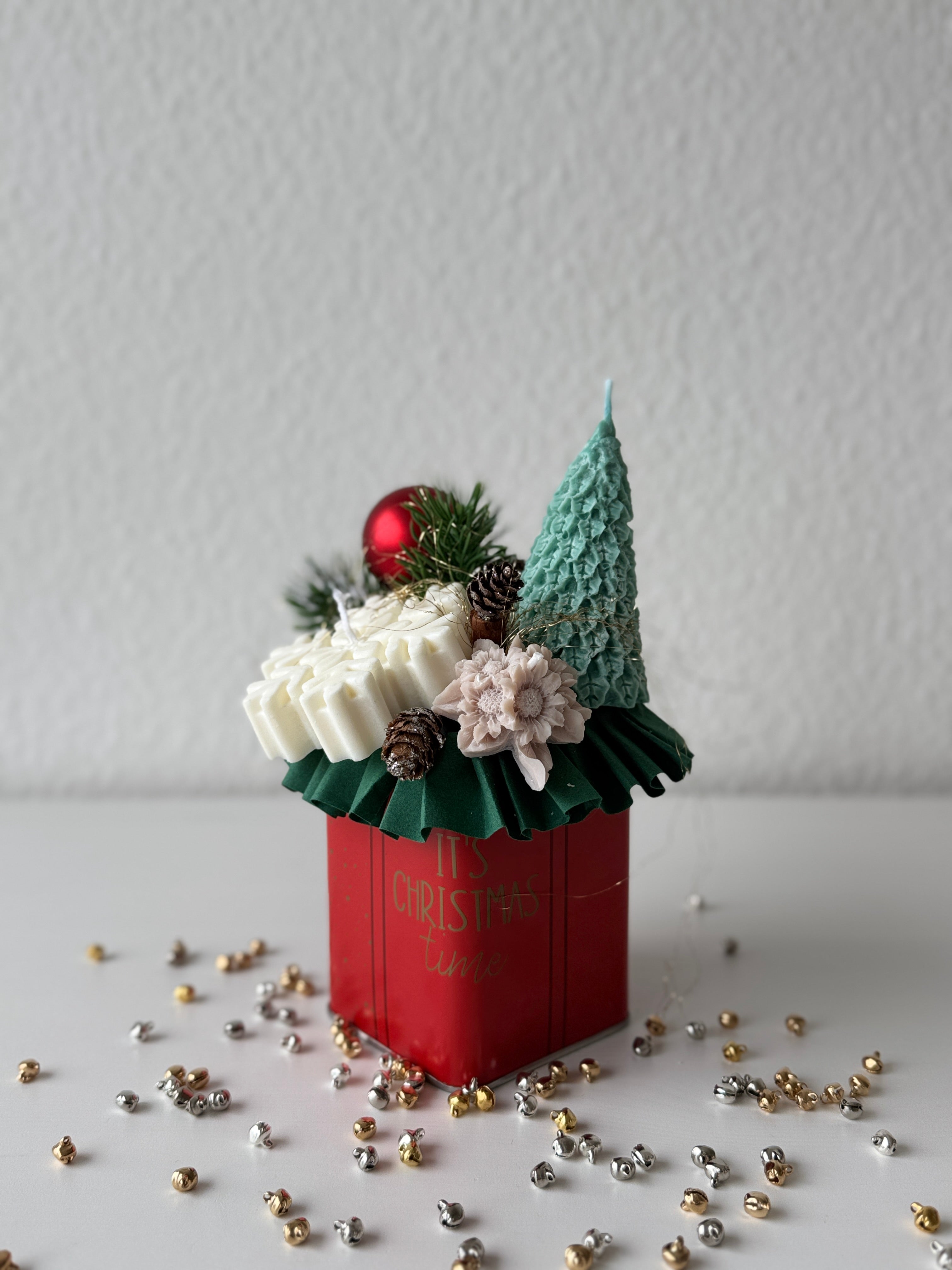 Blumenstrauß Schneeflocke weiß/grün