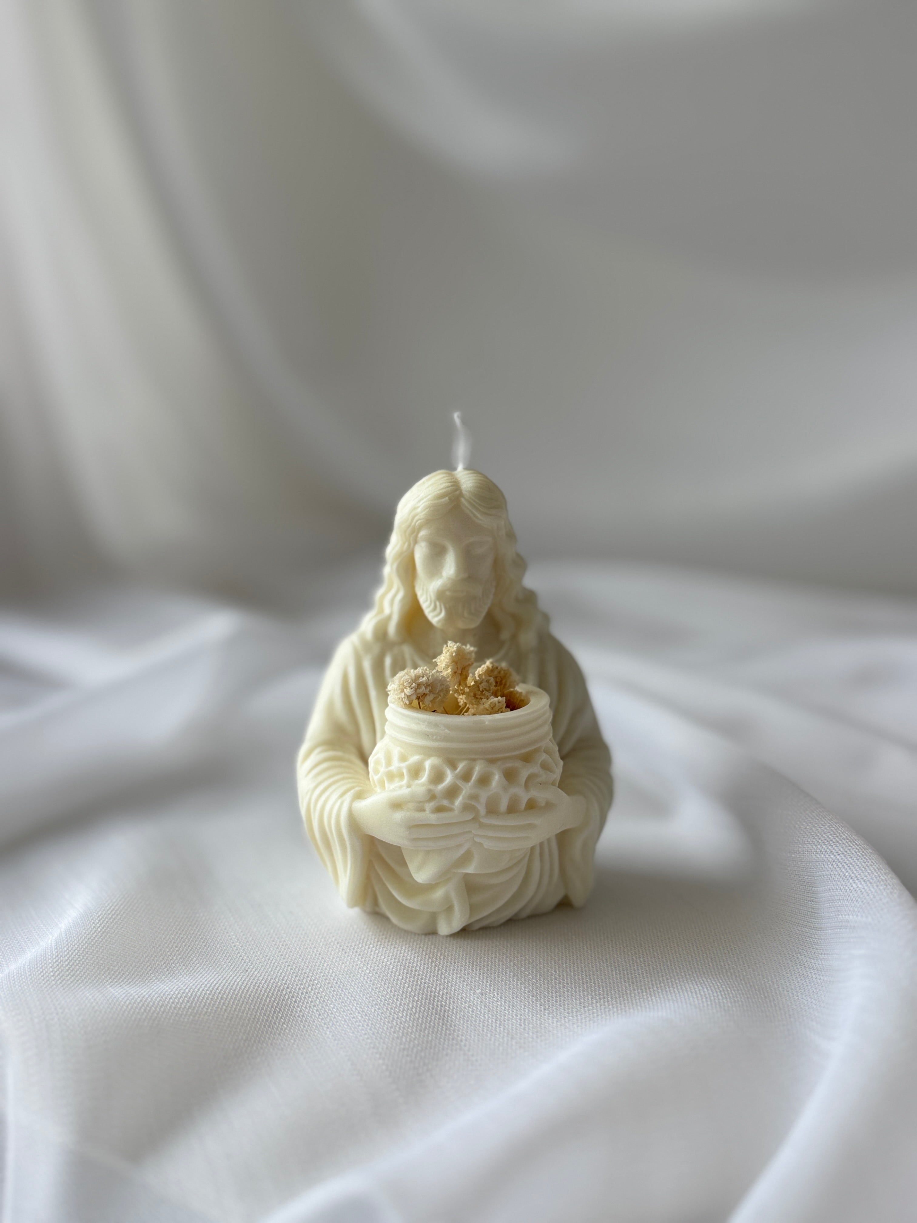 Jesus-Kerze weiss