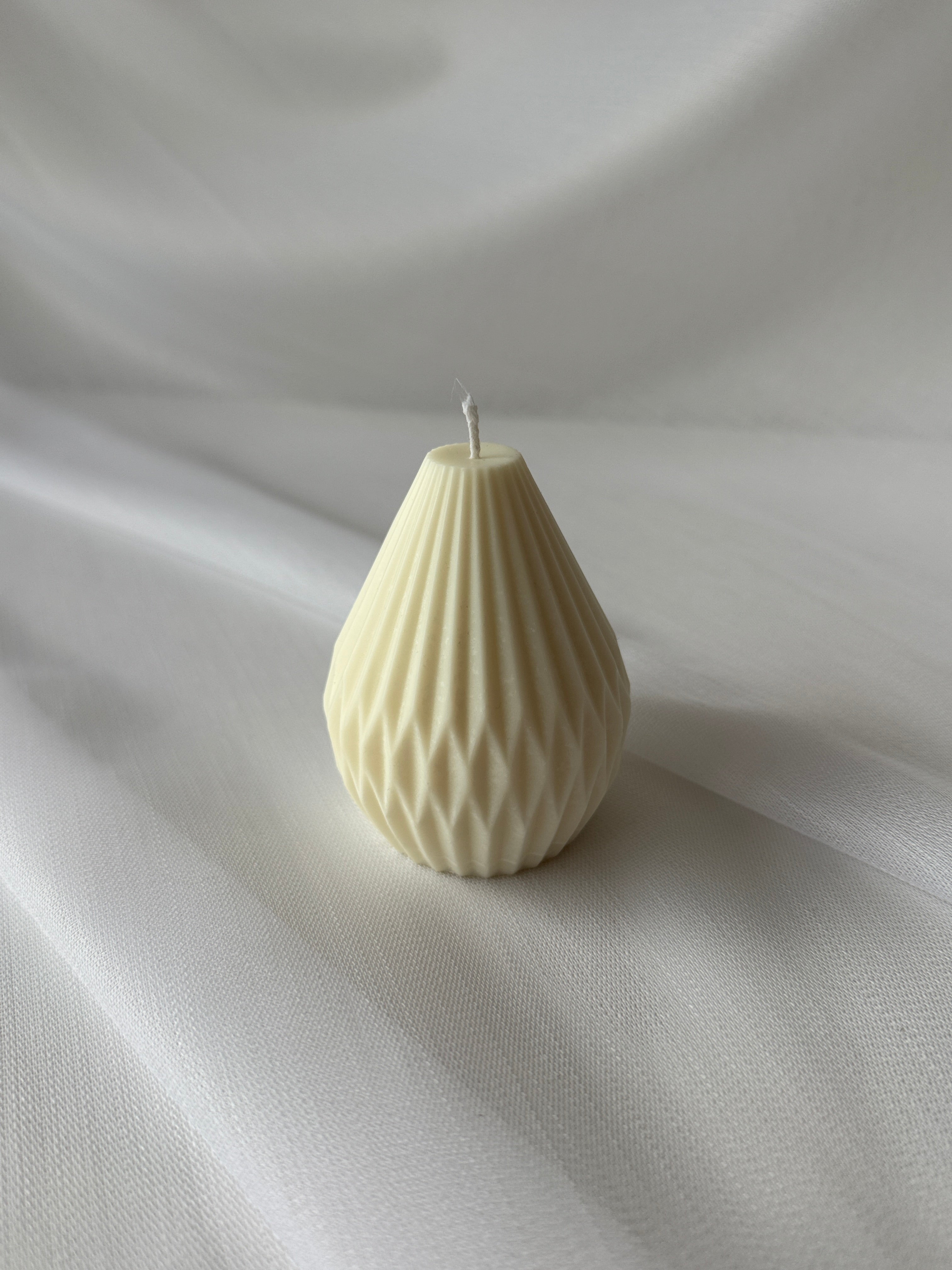 Dekokerze Tropfenform Creme