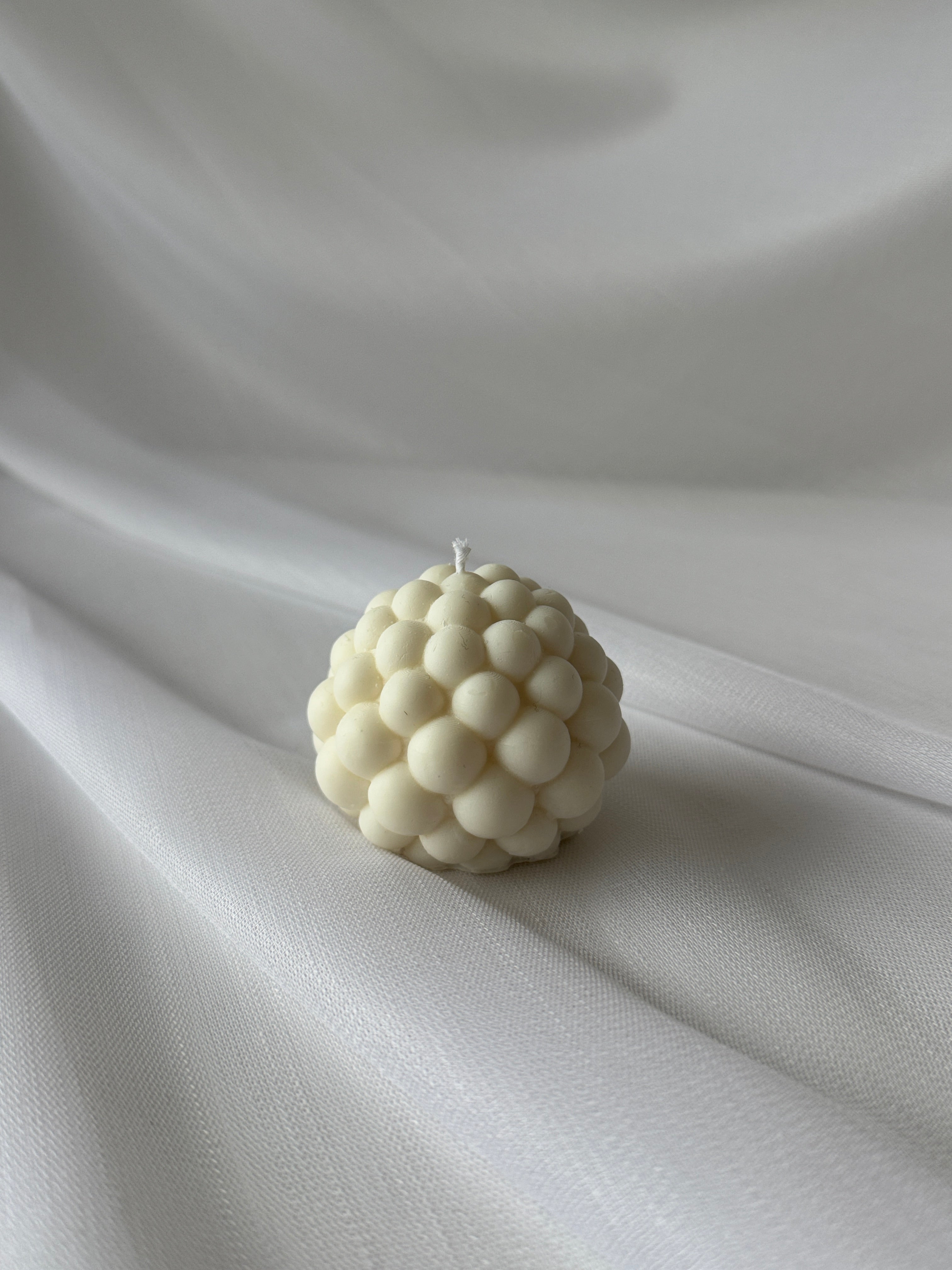 Bubble Kerze Creme Klein