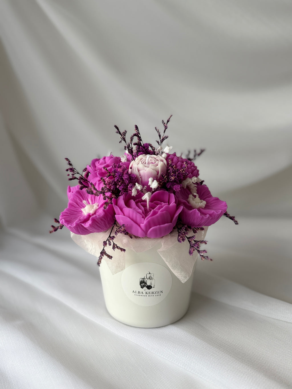 Kerzenstrauss Lavendel