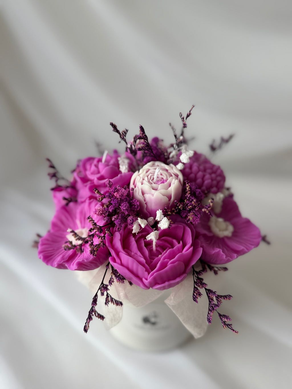 Kerzenstrauss Lavendel