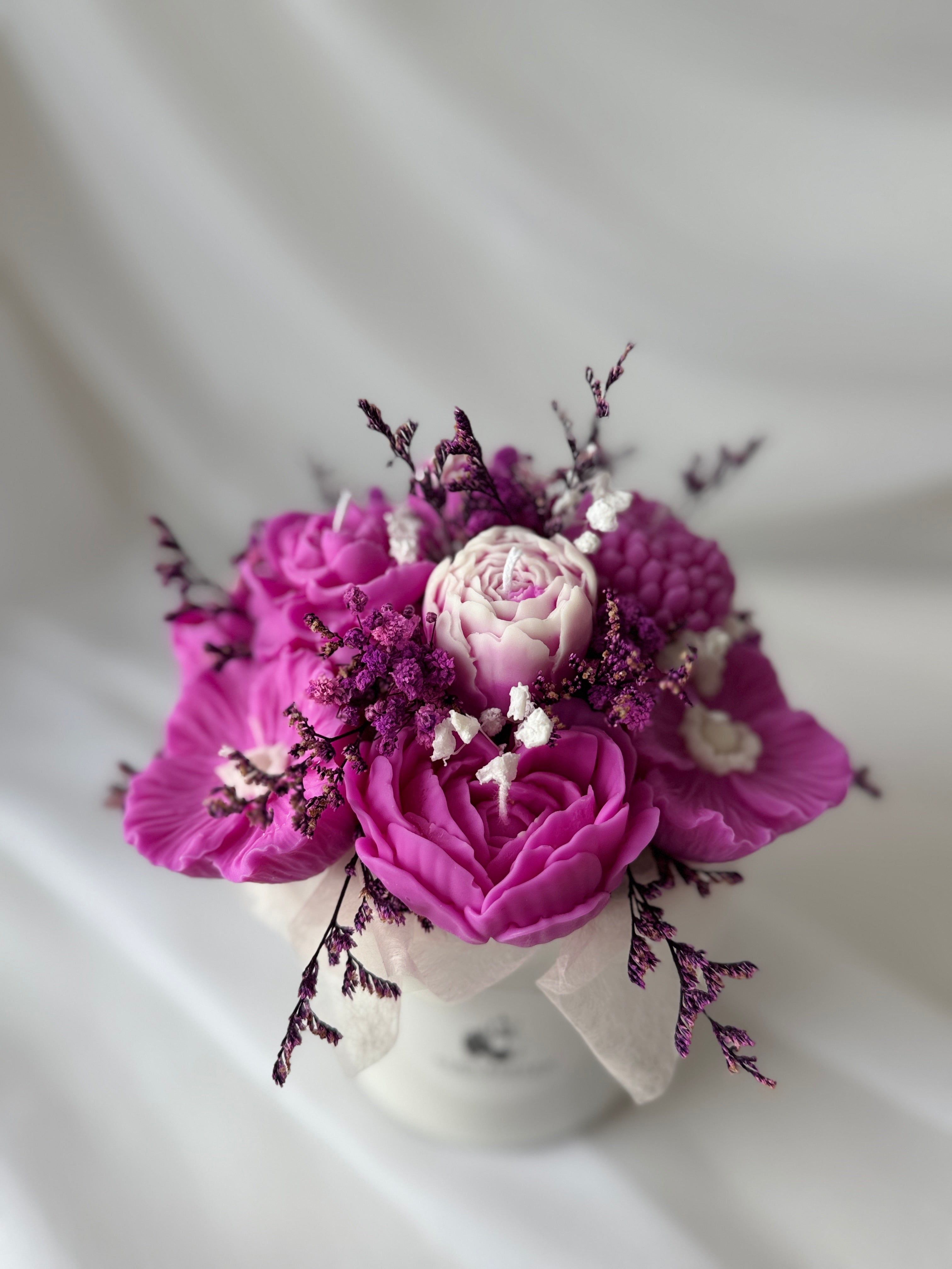 Kerzenstrauss Lavendel