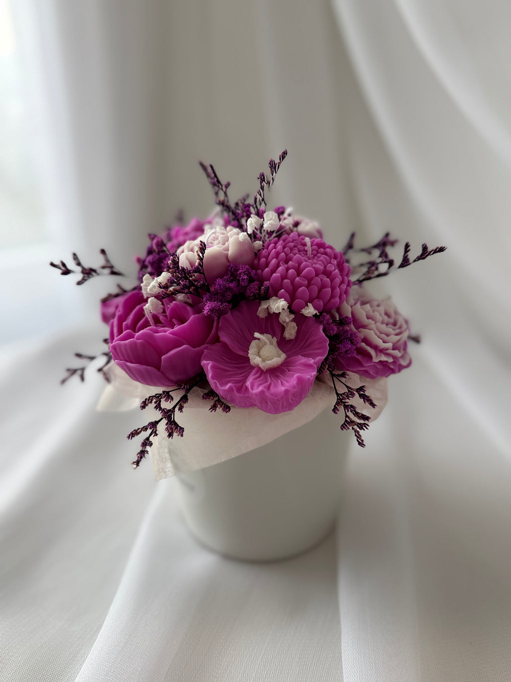 Kerzenstrauss Lavendel