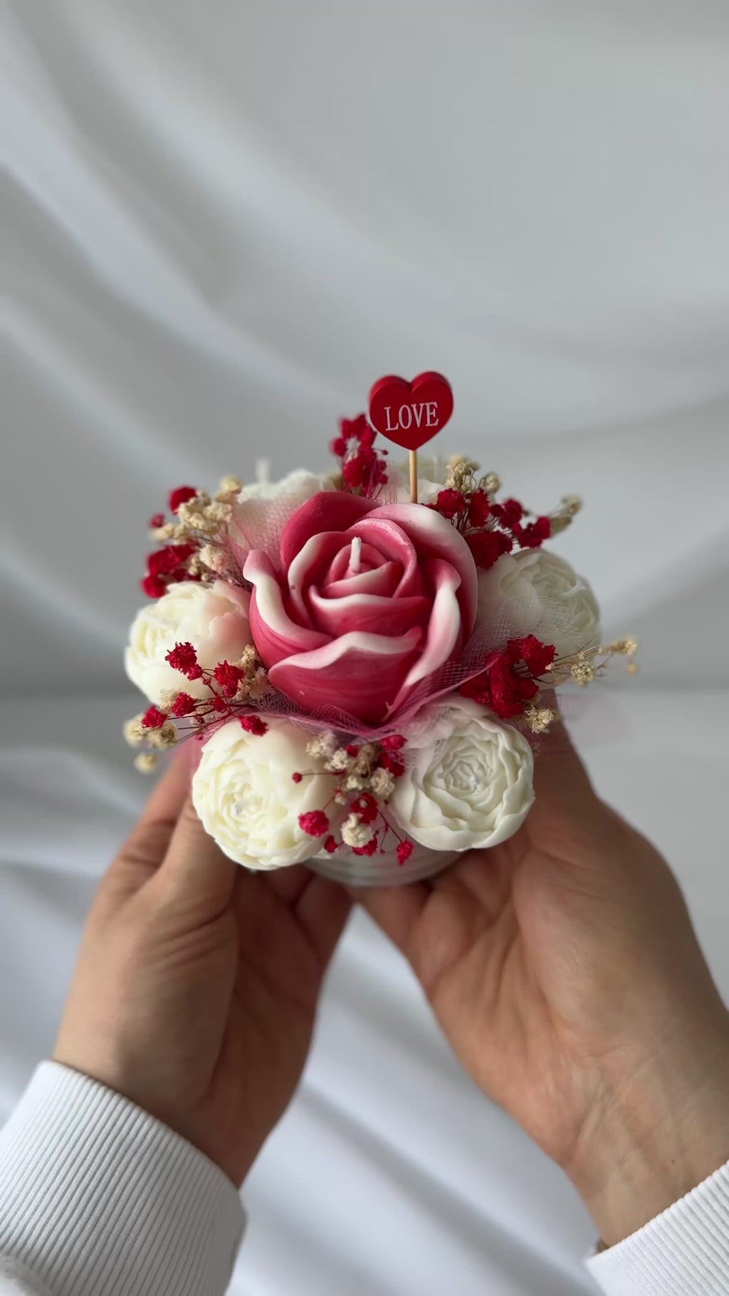 Kerzenstrauss Love klein