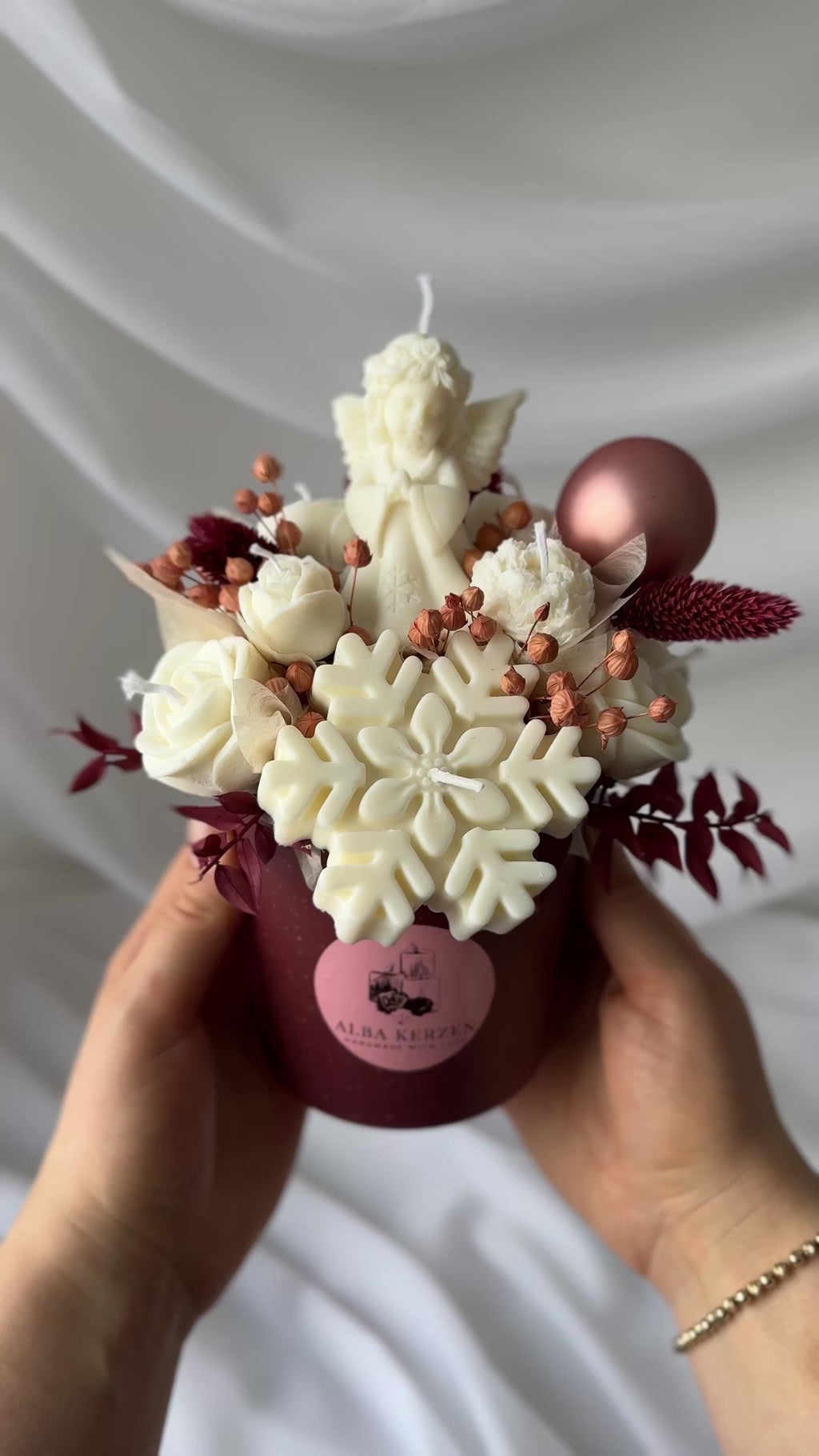 Kerzenstrauss Engel klein