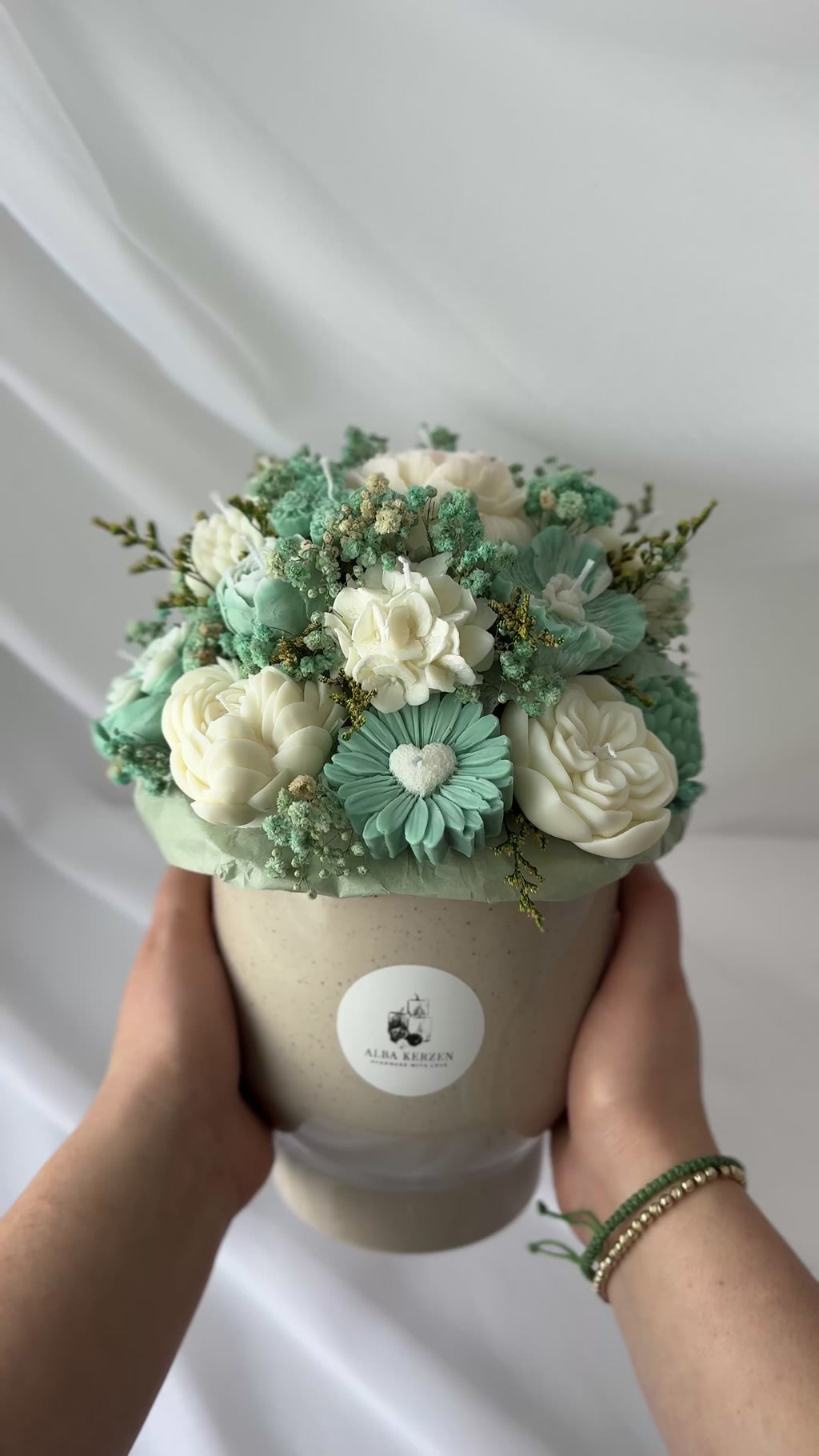 Kerzenstrauss Mint Dream gross